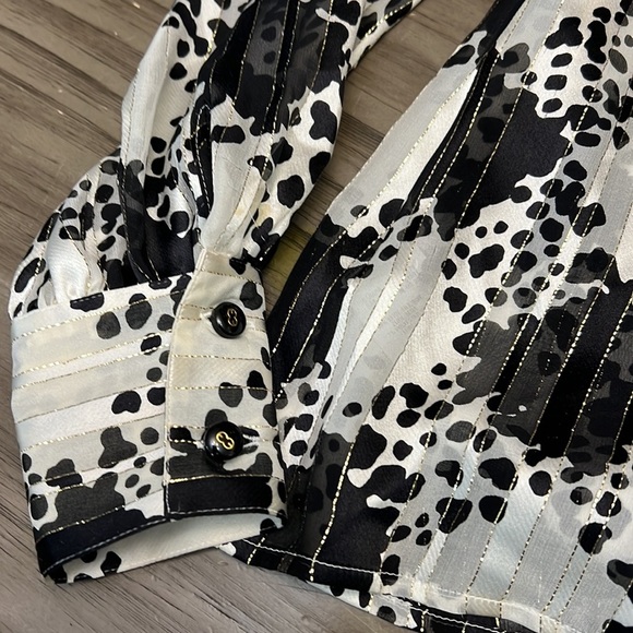 ESCADA SILK BUTTON DOWN TOP SIZE 4 - Picture 9 of 15